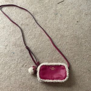 Small, never used pink coach purse